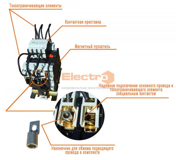 Пускатель конденсаторный ПМК-1-50, АС-50А,  230/400В = 20кВар/30кВАр, Electro