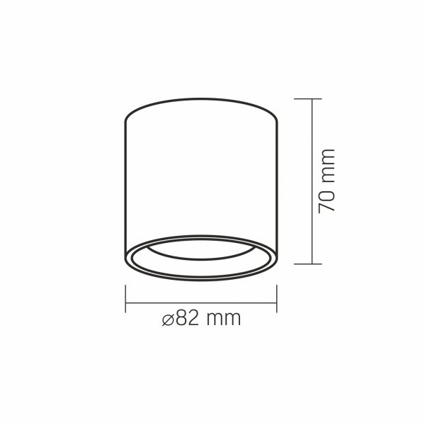 Светильник VIDEX под лампу GX53 накладной Белый VL-SPF15A-W