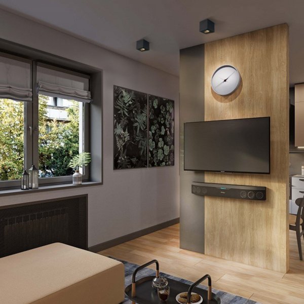 Светильник VIDEX под лампу GU10 SPF01 накладной черный