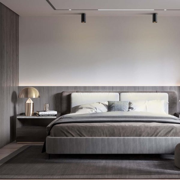 Светильник VIDEX под лампу GU10 SPF02A накладной черная призма