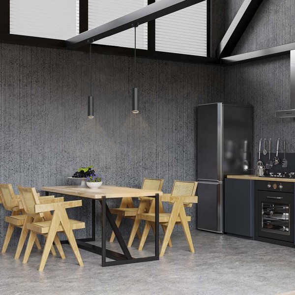 Светильник VIDEX под лампу GU10 SPF05D подвесной черный