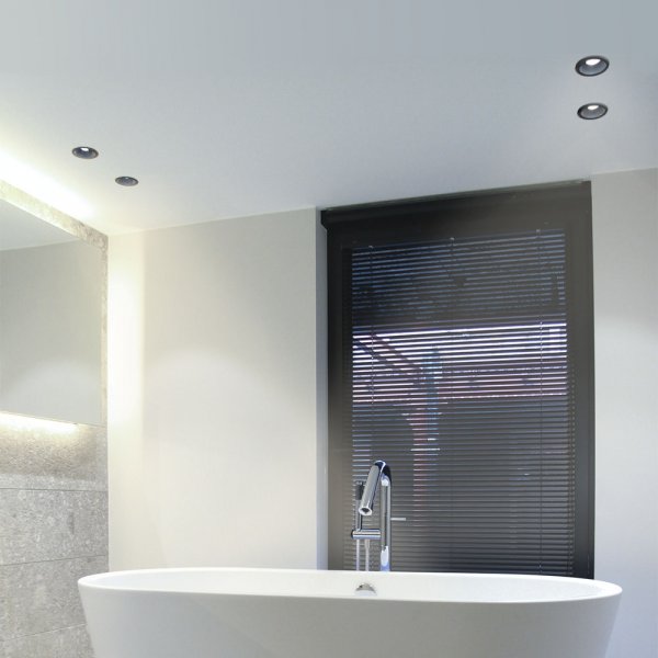 Светильник VIDEX под лампу GU10 врезной Круглый Черный VL-SPF09R-B