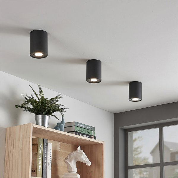 Светильник VIDEX под лампу GU10 накладной Черный VL-SPF13A-B