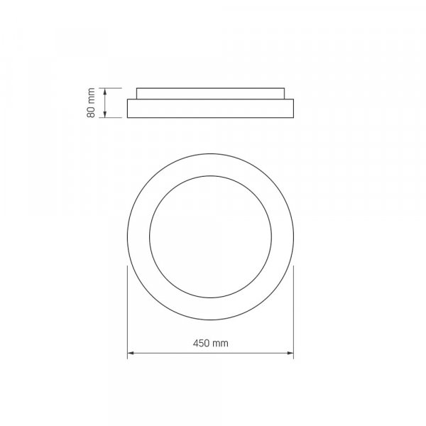 LED светильник VIDEX EDGE-RC-72W-WHITE (VLE-ERC-72W)