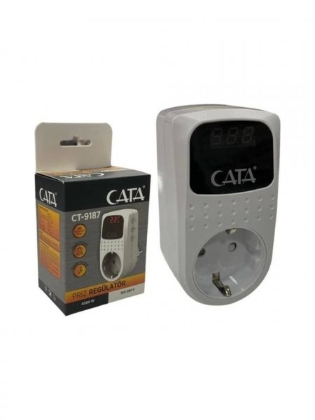 Реле контроля напряжения в розетку CATA CT-9187 4000W 000060288