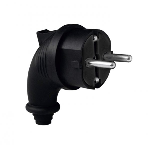 Вилка з боковим вводом з/к RUBBER IP44 TNSy TNSy5000073