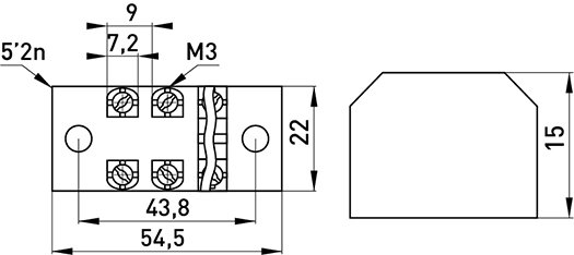 Клемна колодка захищена e.tc.protect.15.4, 15А, 4 полюса p056002 E.NEXT
