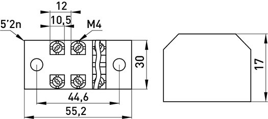 Клемна колодка захищена e.tc.protect.25.3, 25А, 3 полюса p056006 E.NEXT