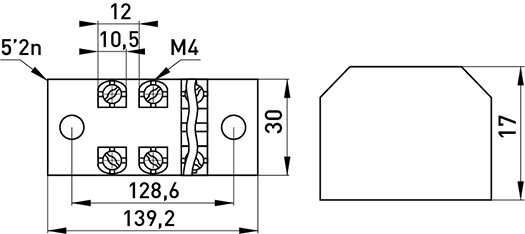 Клемна колодка захищена e.tc.protect.25.10, 25А, 10 полюсів p056009 E.NEXT