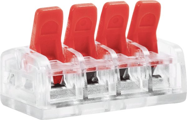 Клемна колодка e.lc.pro.tr.pl.4 з натискним важелем p0660107 E.NEXT