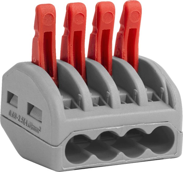 Клемна колодка e.lc.pro.pl.4 з натискним важелем p0660007 E.NEXT