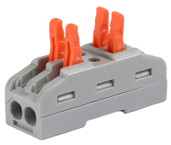 Клемна колодка з'єднувальна e.lc.pro.aw.uni.pl.2 з натискним важелем універсальна p0660202 E.NEXT