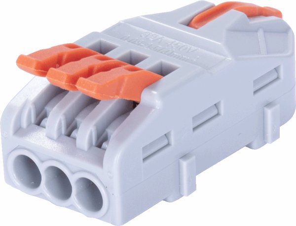 Клемна колодка з'єднувальна e.lc.pro.aw.uni.pl.1-3 з натискним важелем універсальна p0660013 E.NEXT