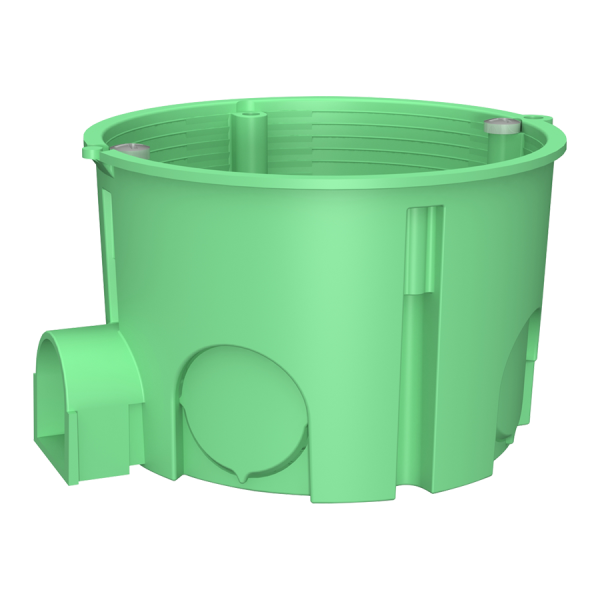 Коробка монтажна для суцільних стін MB001 65x45 IP30 під бетон/цегла + кришка MBSC PLK500S500 Plank Electrotechnic