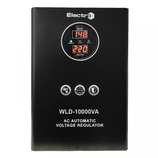 Стабилизатор напряжения WLD-3000, 3кВА, релейный, диапазон стабилизации 140-270В, навесной/напольный ElectrO