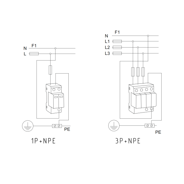 Ограничитель импульсного перенапряжения TSP7-40PV 2P 20-40kA DC1000V TOSUNLux