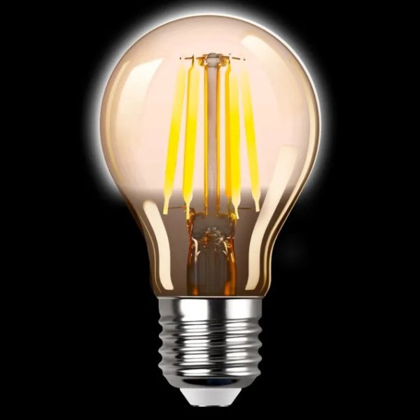 Лампа LED Євросвітло Filament 7Вт FIL-A60-7-27 Е27 вінтажна 000059860