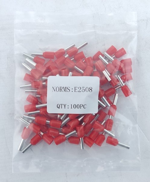 Наконечник гільза Е2508 2,5мм2 червоний TNSy