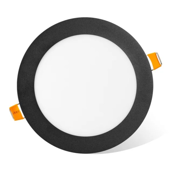 Світильник точковий врізний ЕВРОСВЕТ 12Вт коло чорний LED-R-170-12 4200К 000059987