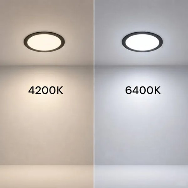 Світильник точковий врізний ЕВРОСВЕТ 12Вт коло чорний LED-R-170-12 4200К 000059987