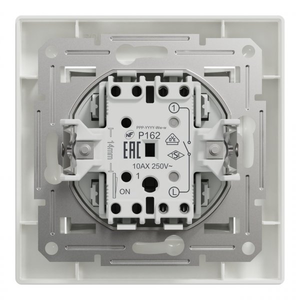 EPH0100121 Одноклавишный выключатель белый Asfora Schneider Electric