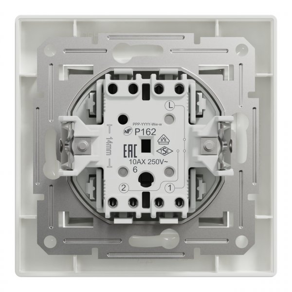 EPH0400121 Одноклавишный переключатель белый Asfora Schneider Electric