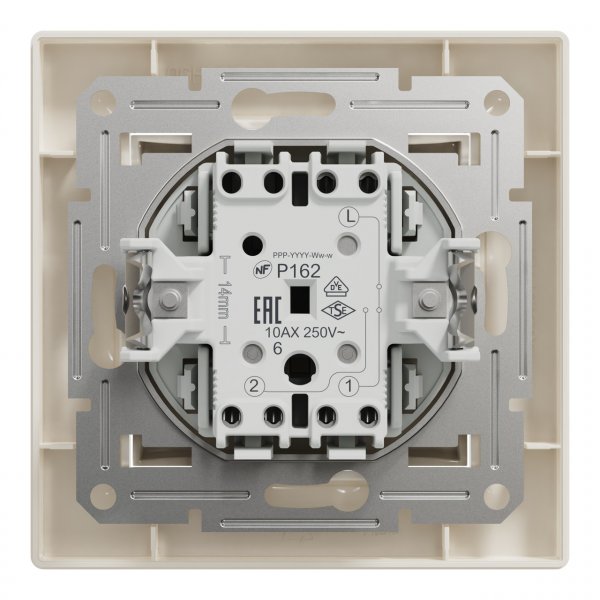 EPH0400123 Перемикач одноклавішний крем Asfora Schneider Electric
