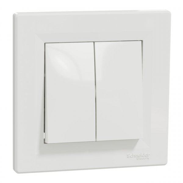 EPH0600121 Двоклавішний перемикач білий Asfora Schneider Electric