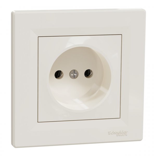 EPH3000123 Розетка без заземления крем Asfora Schneider Electric
