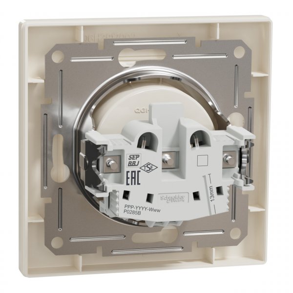 EPH3000123 Розетка без заземления крем Asfora Schneider Electric