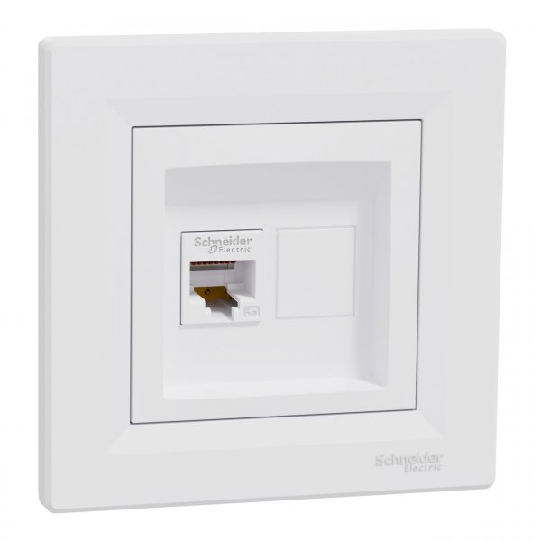 EPH4300121 Розетка комп'ютерна cat.5e UTP RJ45 білий Asfora Schneider Electric