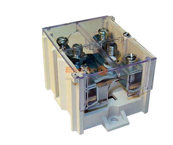 Кабельний розгалужувач під опломбировку 95х35, монтажний 1х95мм.кв./4х35мм.кв., латунь, з кришкою, 250A/125A, 660B Electro