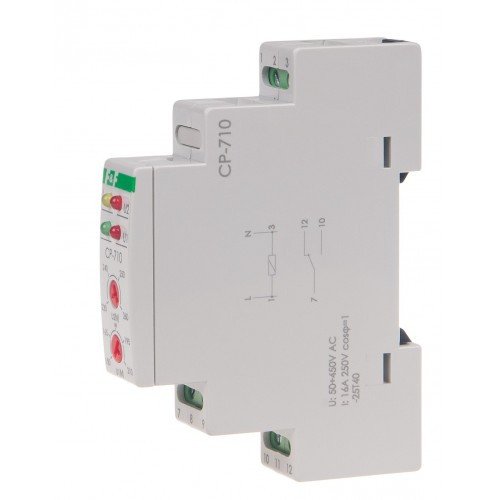 Реле напруги однофазні CP-710 50÷450В AC 16А 1S (ДПФ-3) F&F