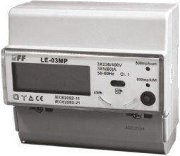 Лічильник електроенергії трифазний LE-03MP з MODBUS RTU, RS-485, з аналізатором F&F