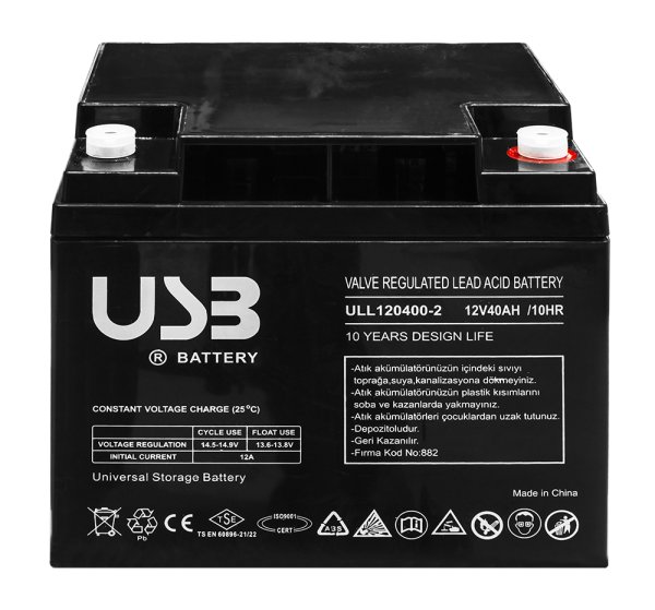 Акумуляторна батарея 12V 40Ah, AGM ULL12V400-2 E.NEXT