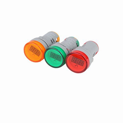 Вольтметр-индикатор красный AD22V, LED матрица, 22mm, AC, 12В - 500В, Electro