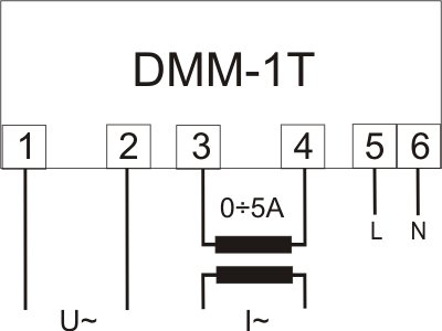 Анализатор параметров электросети DMM-1T щитовой F&F