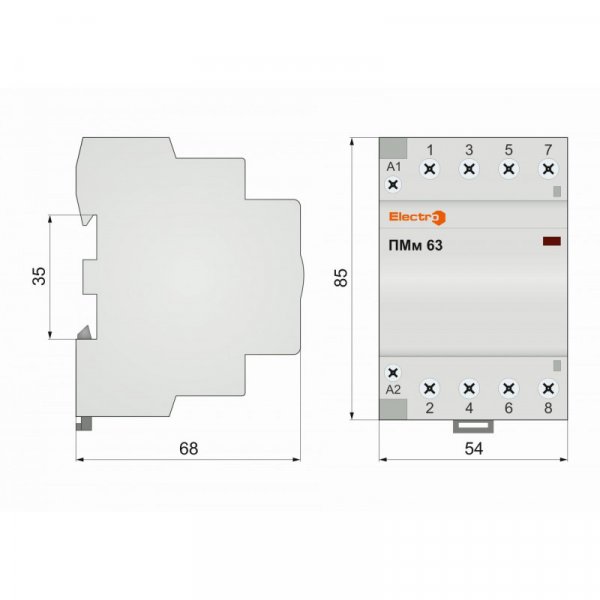 Пускач модульний ПМм 4P 32A 4NC 400В Electro