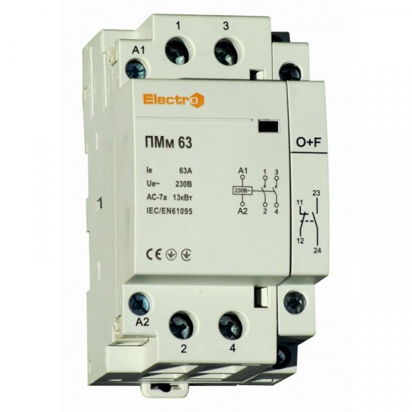 Дополнительный контакт модульного контактора ПМм NO+NC 230В Electro