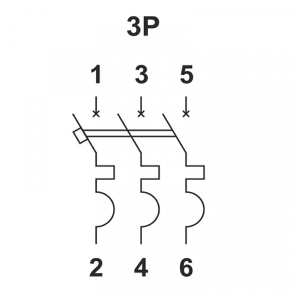 Автоматичний вимикач ВА 1-63 4,5 kA 1A 3P С Electro