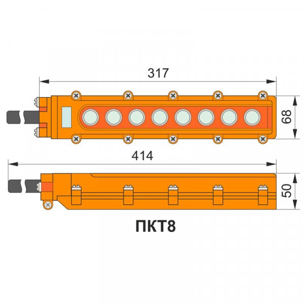Кнопковий Пульт ПКТ 8 кнопок IP65 Electro