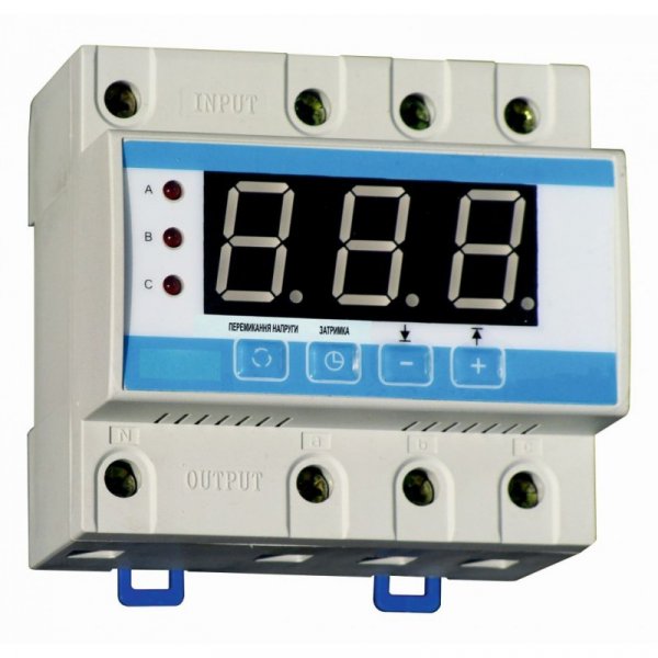Реле контроля напряжения РКН-3, 3P+N, 40А, 400В, (аналог Zubr, Новатек) Electro