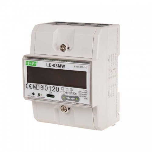 Счетчик электроэнергии трехфазный LE-03MW с MODBUS RTU, RS-485, F&F