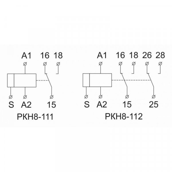 Реле затримки відключення РКН8-111 (OFF), 230В, 16А, уставка регулювання часу Т1, Т2, груп контакт 1, Electro
