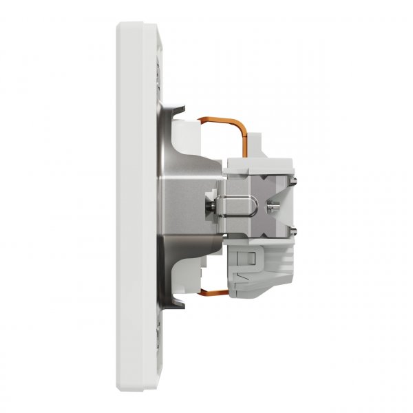 EPH2900221 Розетка с заземлением с защитными шторками белая Asfora Schneider Electric