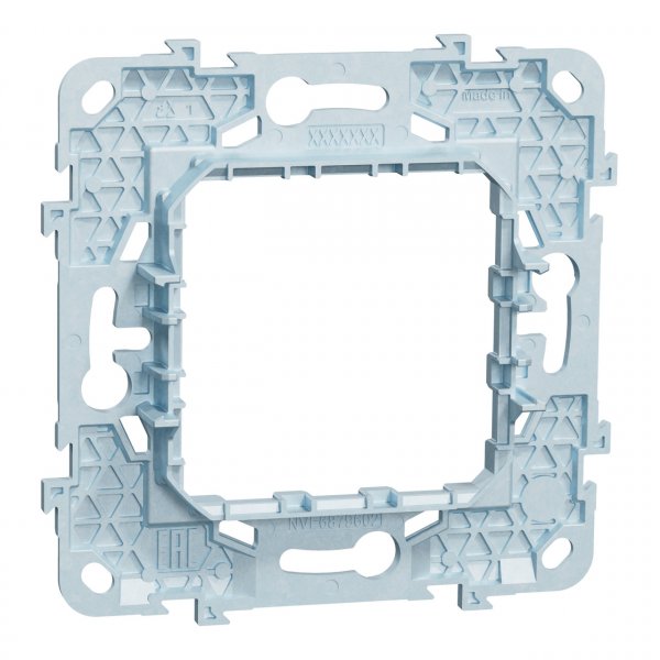 NU7002 Unica New Modular суппорт zamak 2 модуля, металл Schneider