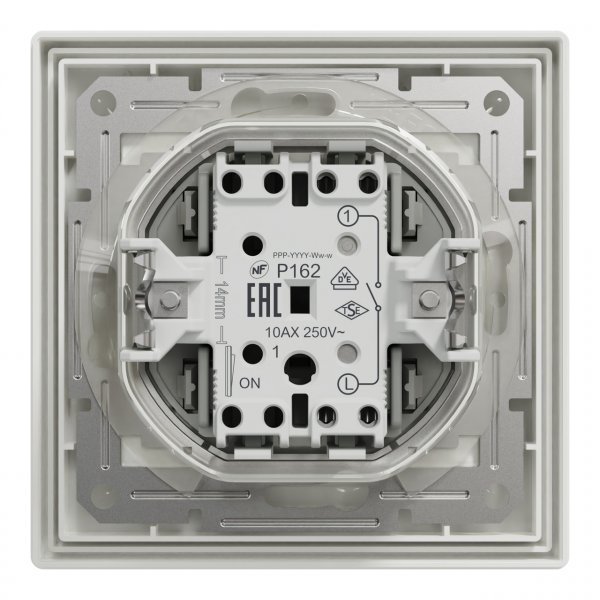 EPH0100221 Выключатель одноклавишный белый IP44 Asfora Schneider Electric