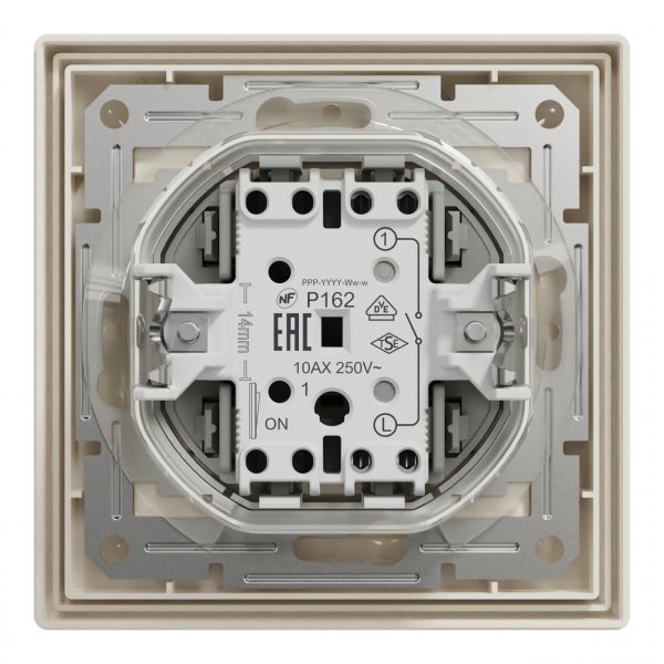 EPH0100223 Вимикач одноклавішний крем IP44 Asfora Schneider Electric