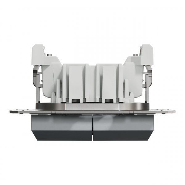 EPH0300162 Вимикач двоклавішний сталь Asfora Schneider Electric