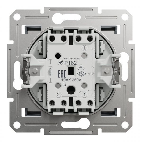 EPH0400162 Переключатель одноклавишный сталь Asfora Schneider Electric